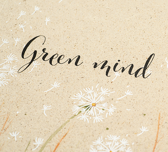 MN11-GRASS Mindnotes® w miękkiej okładce z papieru z trawy