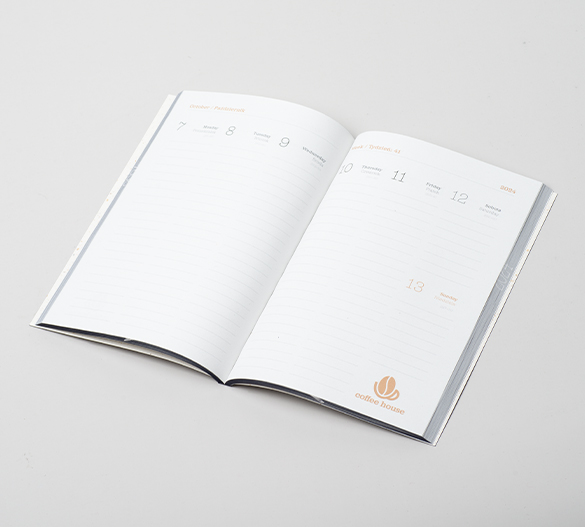 MN11-CAL-COFFEE Kalendarz Mindnotes® w miękkiej okładce z papieru z kawy