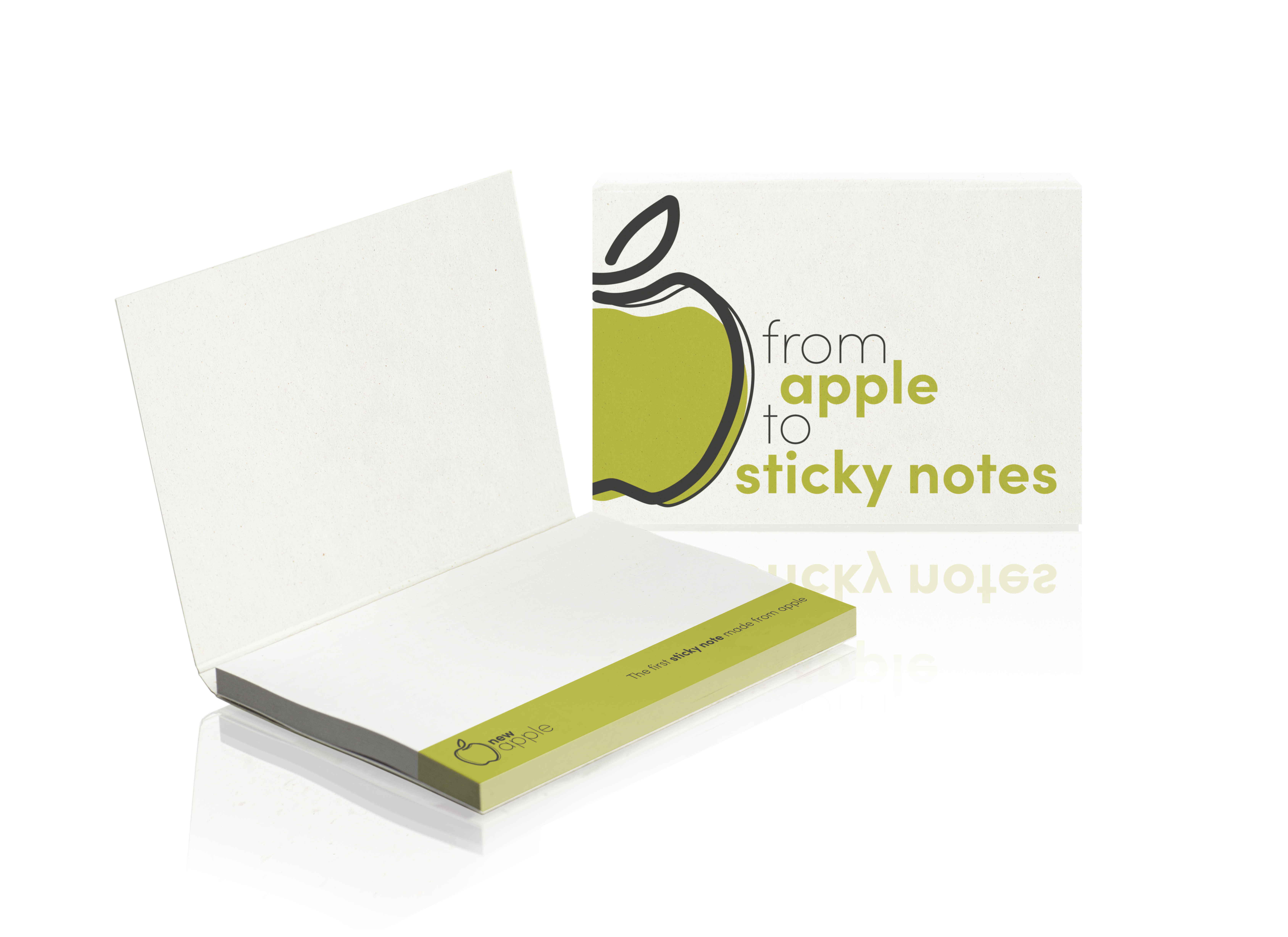 PM020-APPLE Notes samoprzylepny w miękkiej okładce z papieru z jabłek