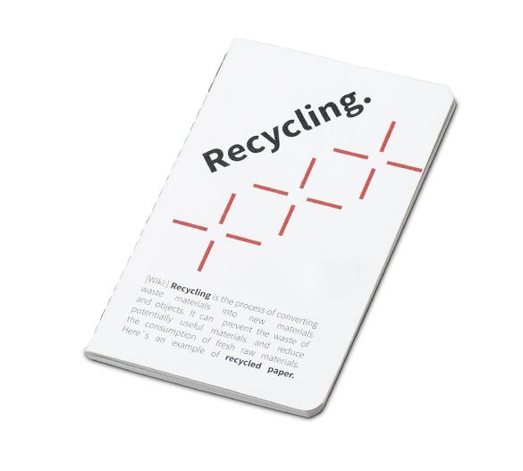 MN41-recycled Mindnotes® szyty w okładce z papieru z recyklingu